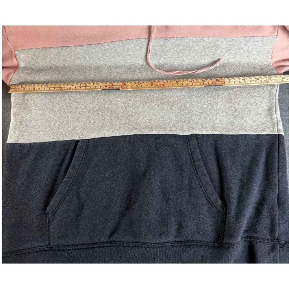 Athleisure Cozy American Eagle Hoodie Medium Colorblock Fleece Sweatshirt Casual - Picture 2 of 7